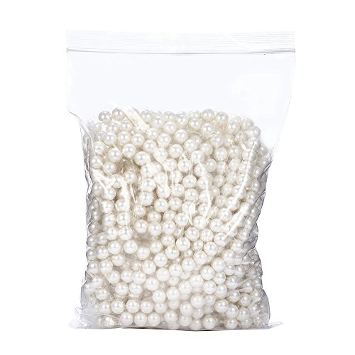 Beadthoven 10 Strands 10Mm Glass Pearl Beads Round Loose Spacer For Jewelry Making Party Wedding Decoration Ivory White #TOP7