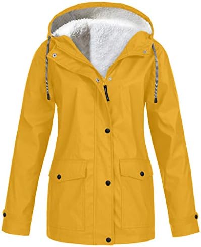 Rainproof Coat Waterproof Jackets Ladies Rain Coats Hoodies Long Sleeve Fashion Outdoor Sunscreen Jacket Windproof Windbreaker Ladies Lightweight Raincoat with Hood Flap Pockets