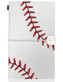 InnoBeta Baseball Leder Tagebuch Notizbuch Geschenke, lustige Geschenkidee für Wertschätzung, Weihnachten, Geburtstag, 17,8 x 12,7 cm - Stiche