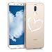 Produktbild kwmobile Hülle kompatibel mit Huawei Mate 10 Lite - Handyhülle - Handy Case Herz Brush Weiß Transparent
