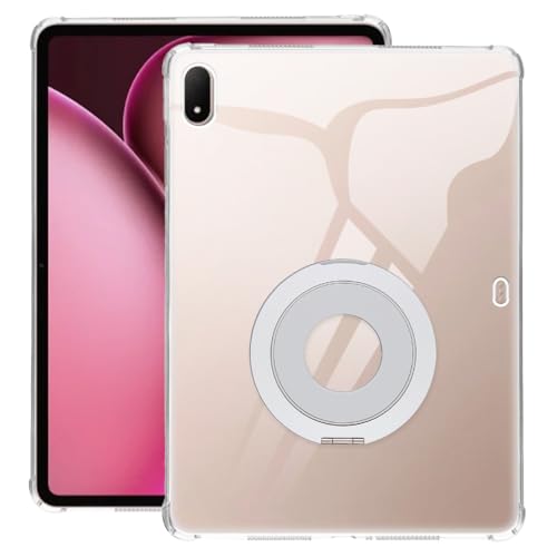Support Oppo Pad 4 Pro béquille argentée et coque transparente de bureau