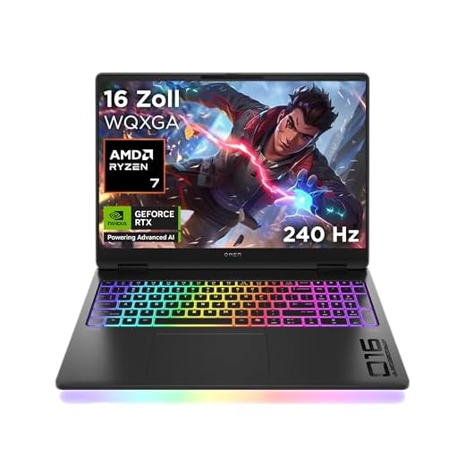 Omen MAX Gaming Laptop, 16 Zoll WQXGA Display 240Hz, AMD Ryzen AI 7 350 (8C) 50 NPU Tops - bis zu 5.0 GHz, NVIDIA GeForce RTX 5070 Ti 12GB VRAM, 32 GB RAM, 1 TB SSD, Win 11, QWERTZ, RGB Light, Schwarz