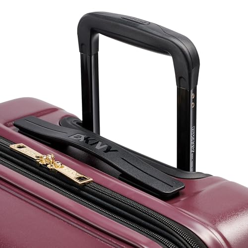 DKNY On the Go 21" Hardshell Lightweight Expandable Carry-On Luggage with Spinner Wheels,Burgundy by DKNY - Used condition - Image 5