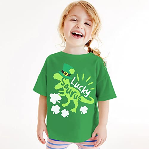 Toddler Boys Girls T-Shirt St. Patrick's Day Shirt Shamrock Kids Irish Clover Tie Tee Tops3