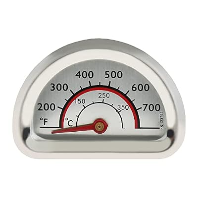 MOOTVGOO BBQ Grill Lid Thermometer, Stainless Steel Temperature Gauge Heat Indicator Replacement Fit for Charbroil Grill, Replaces 463271314, 463247412, 463247512, 463225315, 463434313