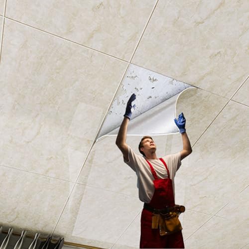 Pannelli impermeabili per soffitto della cucina, piastrelle adesive per cantine e bagni, stampaggio commerciale, 10 pezzi, 3,2 m², facile installazione, design durevole per interni