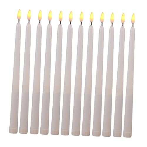 Velas LED sin llama de poste largo evitan manchas de cera en manteles