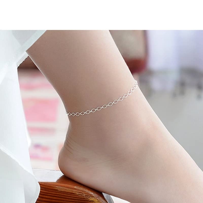 Chaînes de cheville argent 925 œuf OZZKI pour sublimer vos tenues d'été