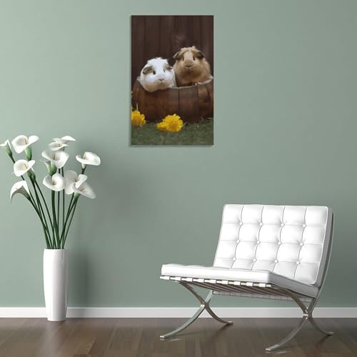 Art mural moderne cochon d'inde pour décoration murale de chaque pièce - 5