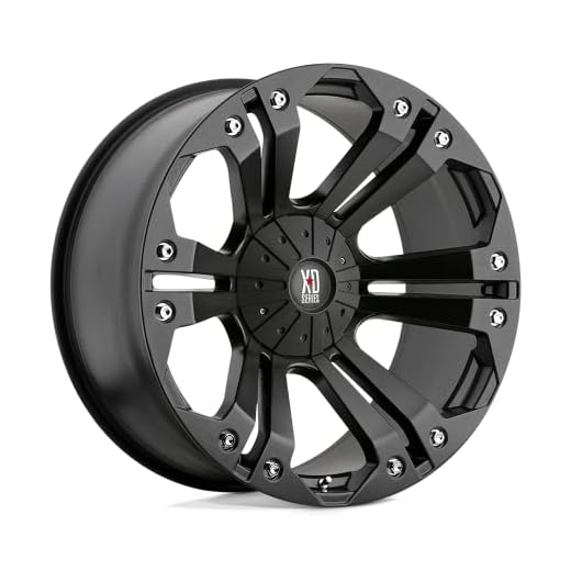 XD Series by KMC Wheels XD778 Monster Matte Black Wheel (20x10"/6x135, 139.7mm, -12mm offset)