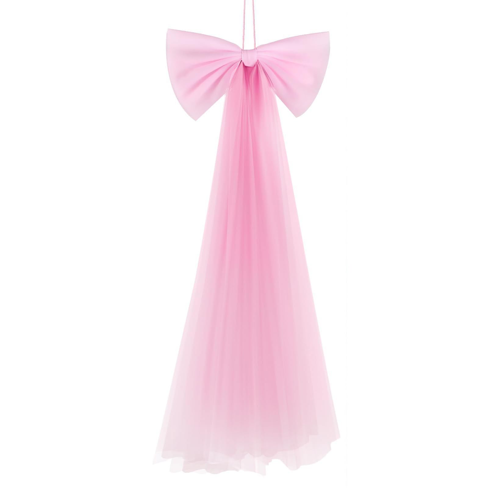 carotoe Cone Decorative Bowknot for Girl First Day Celebration 73x34cm Large Bowknot for Wedding Party Centerpieces School Cone