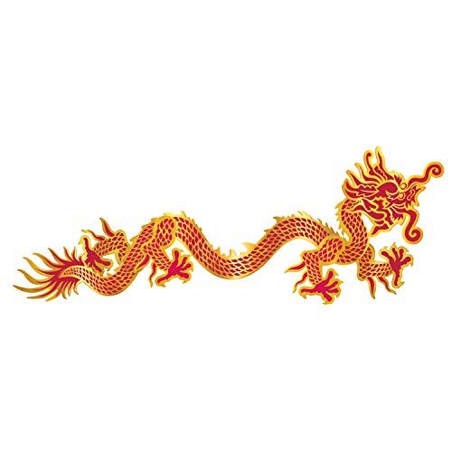 Dragon articulé 6 pieds Beistle 57791 pour décoration murale suspendue