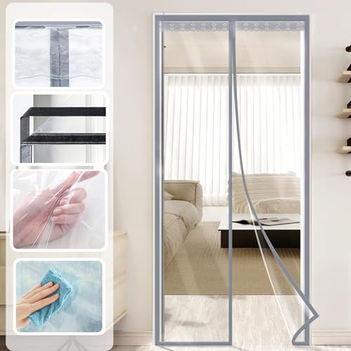 Rideau de porte isolant thermique hiver imperméable vent isolation phonique - 5