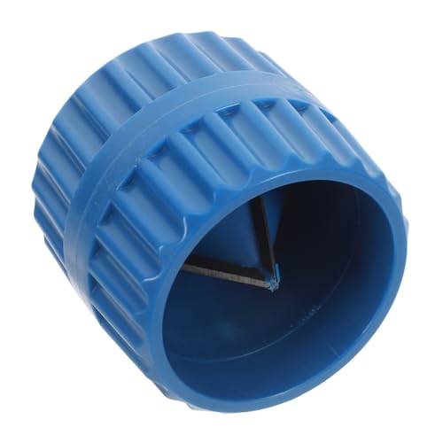 NUOBESTY chaflán herramienta escariador de eliminación de rebabas escariador desbarbador de tubos y tuberías mini herramienta de biselado herramienta escariador exterior interior AbS Blue