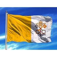 Oedim Bandera de Ciudad del Vaticano 85x1,50cm | Reforzada y con