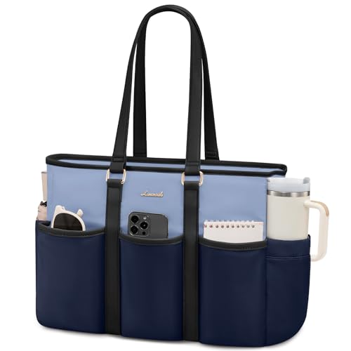 LOVEVOOK Laptop Tote Bag for Women Work, 15.6 Inch Laptop Bag for Women, Professional Computer Purse Large Handbag With Multi Pockets by LOVEVOOK - Used condition - US$23.18