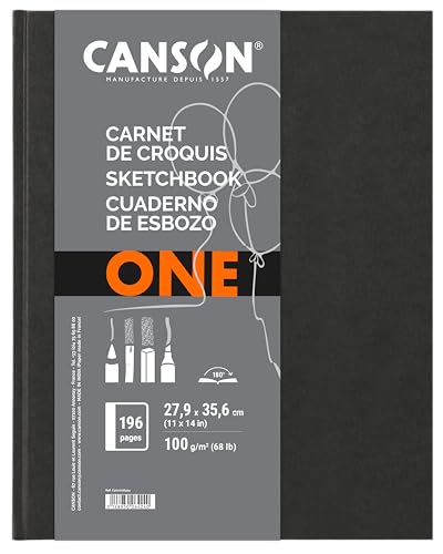 CANSON Bloc de croquis ARTBOOK ONE A3 noir pour ne plus perdre vos idées
