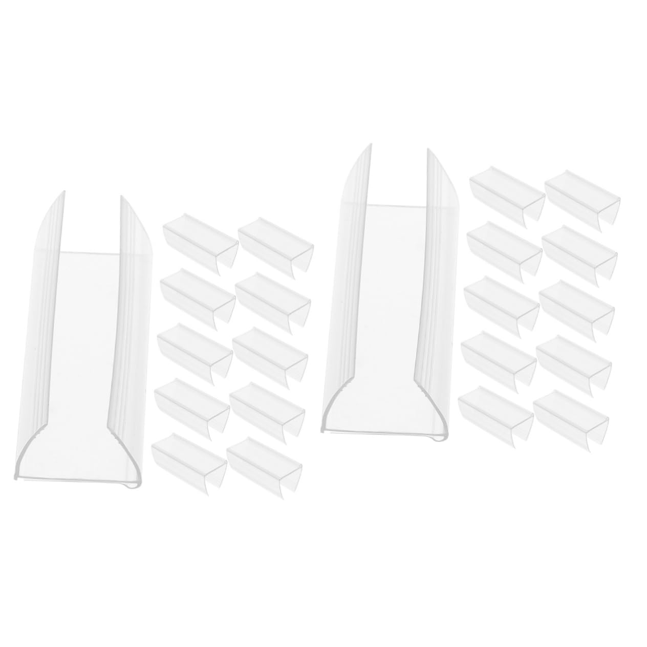 NUOBESTY 120pièces Support De Prix Transparent Pour Porte Étiquette De Prix Polyvalent Pour Étagères Et Affichage Magasins