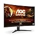 AOC Gaming C32G2ZE - 32 Inch FHD Curved Monitor, 240Hz, 1 ms MPRT, VA AMD FreeSync Premium, Low Input Lag (1920x1080@ 240Hz, 300 cd/m², HDMI/DP)