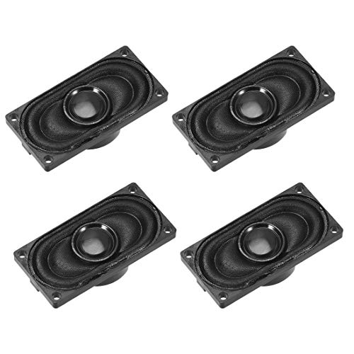 uxcell 2W 8 Ohm DIY Magnetic Speaker 20mm X 40mm Square Shape Replacement Loudspeaker for Laptop 4pcs