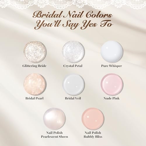 Image of Beetles Gel Nail Polish Kit with UV Light Wedding Beauty Manicure Kit