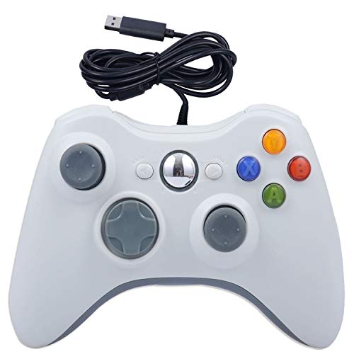 Gamepad USB con cable para Xbox 360, Xbox 360 Slim, Windows PC – Reemplazo USB con cable