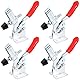4 Stück Schnellspanner GH-201-B, kniehebelspanner Schnellspanner 90Kg Vertikaler Kniehebelspanner Quick Release Clamp Metall Horizontal Toggle Clamp Handwerkszeug