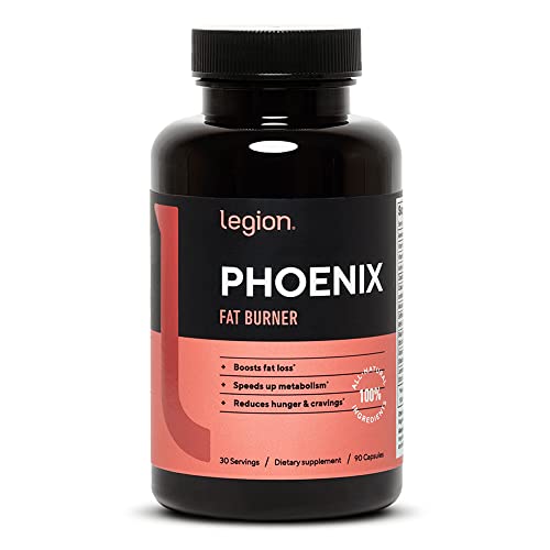 LEGION Phoenix Thermogenic Fat Burners & Weightloss Pills - 30 Serving 90 Capsules (Caffeine)