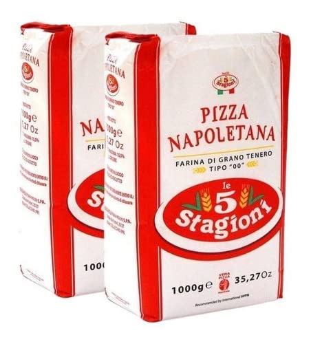 Farinha De Trigo Italiana 00 Le 5 Stagioni Napoletana 2kg
