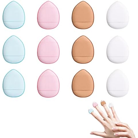 12 Esponjas de Maquillaje Sibba con Soporte para Dedos Cover