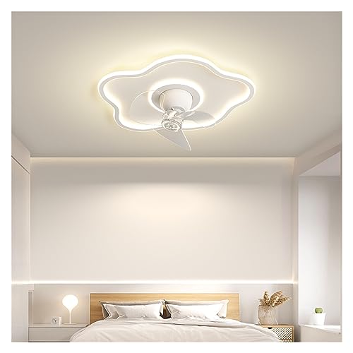 Ventilateur de plafond rond pour salon et cuisine design avec éclairage moderne