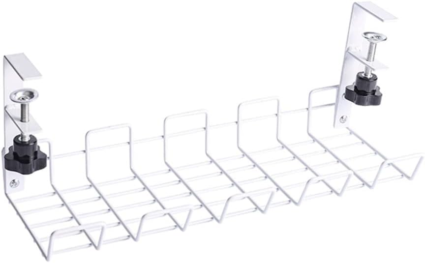 Under Table Storage Rack Cable Management Tray Desk Socket Holder Wire Organizer(D) image 2