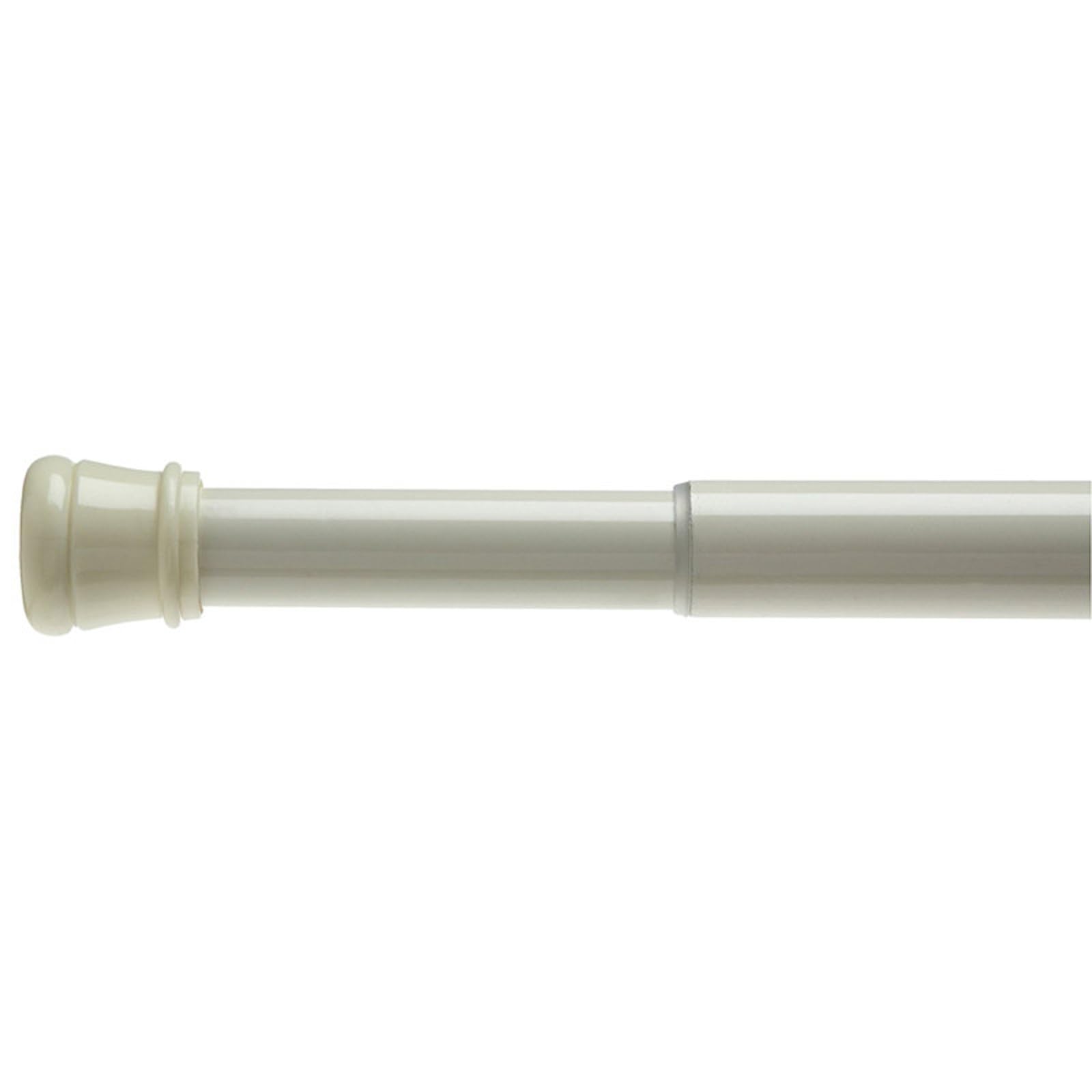 Shower Curtain Rod, Rustproof Stainless Steel Tension Curtain Rod No Drilling, 24-102in, Smooth Glide for Bedroom Kitchen Bathroom(Beige,90-160cm/35-63in)