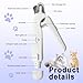OVYLYA 2-in-1 Dog Nail Trimmer & Grinder - 2 LED Lights, Ultra-Quiet, USB Rechargeable, Multiple Grinding Methods & Splash Guard, Nail Clippers for Small/Medium/Large Dogs & Cats (White)