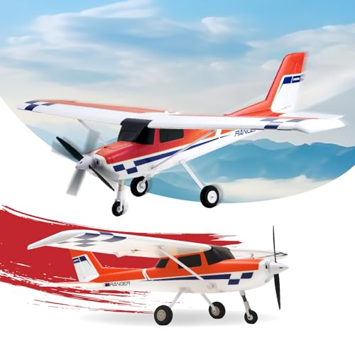Fms Rc Planes for Adults Beginners 1220mm Ranger Remote Control Airplane with Reflex Red Hobby Rc Airplanes PNP with Floats (No Transmitter Battery,Charger)