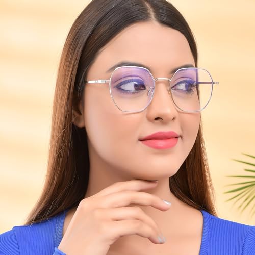 ROYAL SON Computer Transparent Spectacles Glasses Eye Protection for Men Women Stylish - Image 3