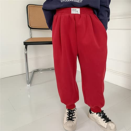 Girls Sweatpants Casual Sport Fleece Jogger Pants Fall Fashion Athletic Elastic Waist Trousers4