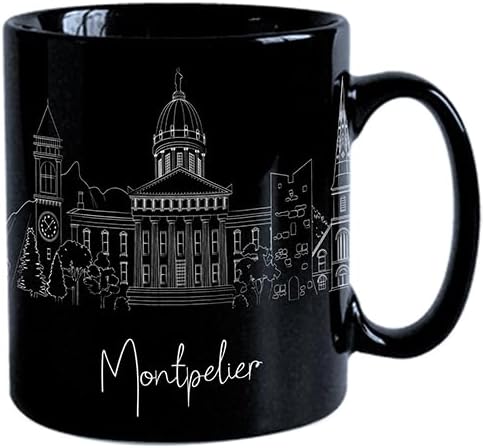 Vista 96 de TJ Originals - Taza de café Boston Massachusetts, regalo de taza de café de recuerdo de viaje turístico, taza de cerámica Skyline de 11 oz, taza