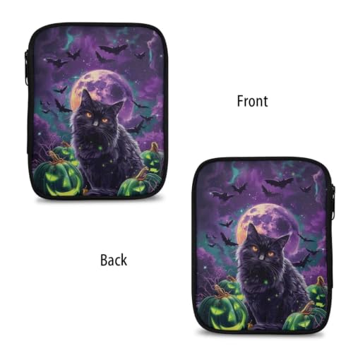 Image of Vanideaoty Black Cat Crochet Hook Case Halloween Crochet Hook Organizer