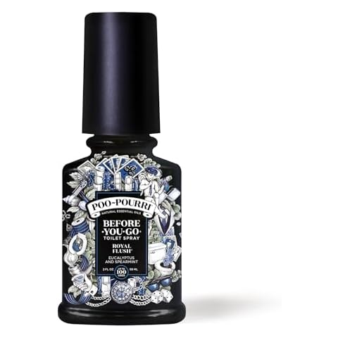 Poo-Pourri Before-You-Go Toilet Spray, Royal Flush, 2 Fl Oz - Eucalyptus and Spearmint Cover