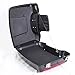 EGO BIKE Motorcycle Storage Trunk Pak Trunk Luggage Compatible with Harley Touring 97-13 Gloss Black Razor w/Chopped Backrest
