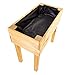 Produktbild BooGardi Hochbeet Holz mit Vlies · 4 Farben · Hellbraun · Pflanzkasten rückenschonend · Blumenkasten · Kräuterbeet Gemüsebeet für Balkon Terrasse