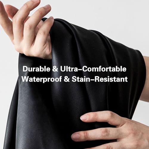 Image of EKR Tacoma Car Seat Covers Custom Fit for Toyota Tacoma (Petrol) 2024 2025 2026 DoubleCab /CrewCab SR /SR5 /TRD Sport /TRD Off-Road /Limited -Truck Seat Covers Full Set,Faux Leather(Black /Gray)
