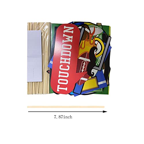 25Pcs Football Photo Booth Props, Football Selfie Props Soccer Photo Props For Football Sports Celebration Photo Booth Props Kit For Kids Boy's Birthday Decoration Supplies #TOP3