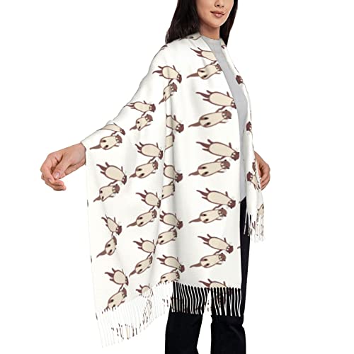 CUTEDWARF happy otter Scarf for Women and Men Warm Long Shawl Winter Wraps Large Scarves Shawl Wraps4