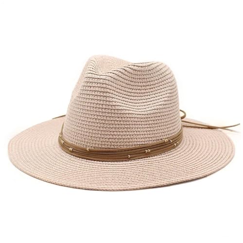 Chapeau de plage solide grande taille avec protection solaire soleil