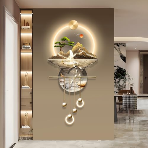 XQDYSG 3D Wall Art Decor Plug-in Power Supply Creative Landscape