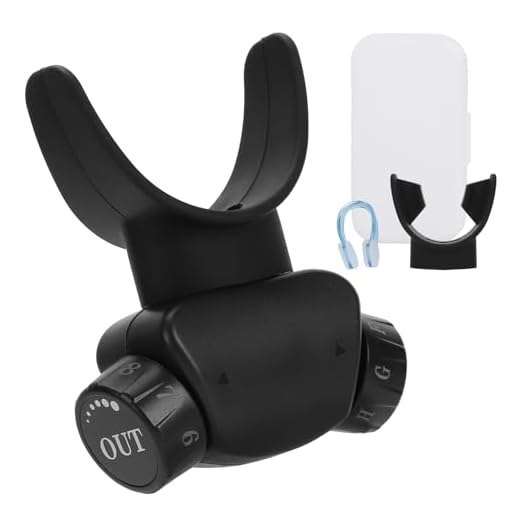 doorslay Adjustable Breathing Trainer, Abdominal Breath Exerciser, Lung Capacity Training for Running, Swimming, Fitness with Breathing Habits Control, Easy Adjustment Level (Black)