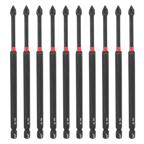 Puntas de destornillador magnéticas PH1 S2 de 6 pulgadas sourcing map con fuerte agarre