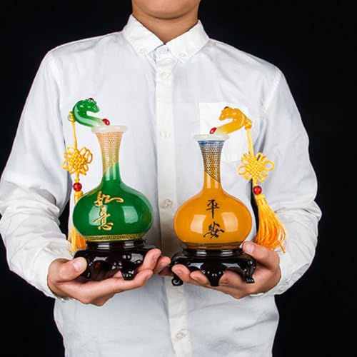 Vase de table en résine style chinois CANIGHT délicat et moderne - 8